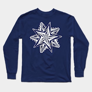 Star Tangles 4 - White Lines - Variations Long Sleeve T-Shirt